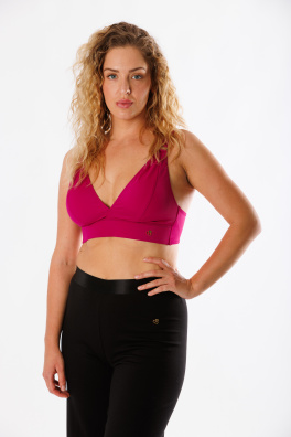 GoldBee Swimwear Top For Large Breasts Fuchsia (Barva Fuchsia, Velikost L)