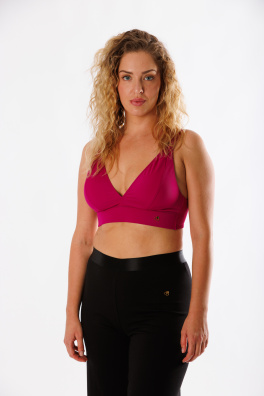 GoldBee Swimwear Top For Large Breasts Fuchsia (Barva Fuchsia, Velikost L)