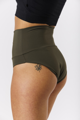 GoldBee Swimwear Drawstring Panties Olive