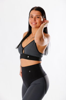 GoldBee Horny Bra Grey (Barva Grey, Velikost L)