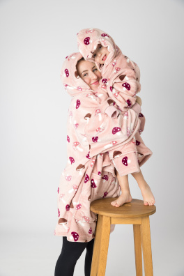 GoldBee Ice Age Hoodie Fluffy Mushrooms (Barva Mushrooms, Velikost XL-4XL)