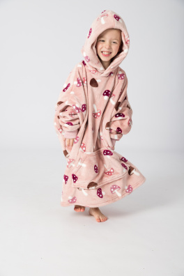 GoldBee Ice Age Hoodie Fluffy Mushrooms (Barva Mushrooms, Velikost XL-4XL)