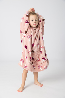 GoldBee Ice Age Hoodie Fluffy Mushrooms (Barva Mushrooms, Velikost XL-4XL)