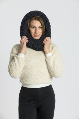 GoldBee Circle Scarf Ice Age Dark Blue (Barva Dark Blue, Velikost M)