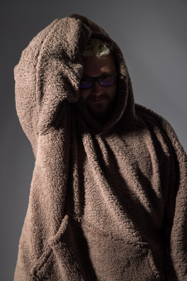 GoldBee Ice Age Hoodie Taupe (Barva Taupe, Velikost XL-4XL)