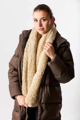 GoldBee Circle Scarf Ice Age Brown (Barva Brown, Velikost M)
