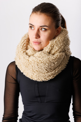 GoldBee Circle Scarf Ice Age Brown (Barva Brown, Velikost M)