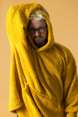 GoldBee Ice Age Hoodie Gold (Barva Gold, Velikost XL-4XL)