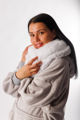 GoldBee Ice Age Circular Scarf White (Barva white, Velikost  M)