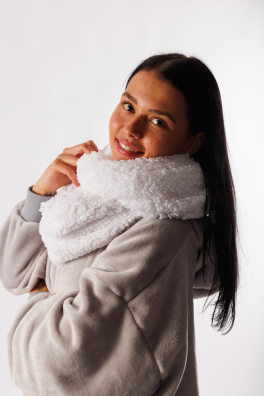 GoldBee Ice Age Circular Scarf White (Barva white, Velikost  M)