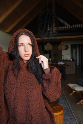 GoldBee Hoodie Ice Age Chocolate (Barva Chocolate, Velikost M)