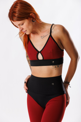 GoldBee Horny Bra Brick Red (Barva Brick Red, Velikost L)