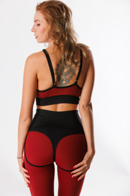 GoldBee Horny Bra Brick Red (Barva Brick Red, Velikost L)