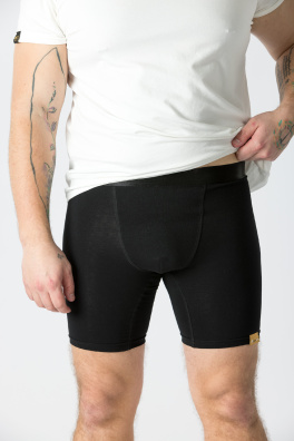 GoldBee Long Boxer Briefs Black (Barva Black, Velikost L)