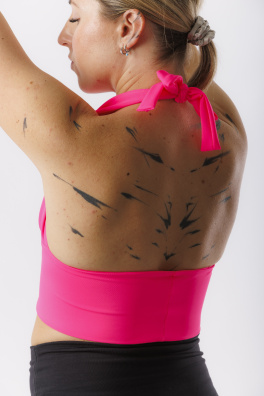 GoldBee Swimwear Top Milf Neon Pink (Barva Neon Pink, Velikost 3XL)