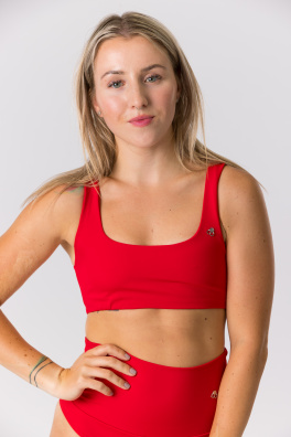 GoldBee Basic Bikini Top Red (Barva Red, Velikost L)