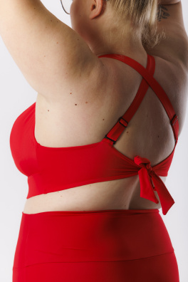 GoldBee Bikini Top for Large Busts Red (Barva Red, Velikost L)