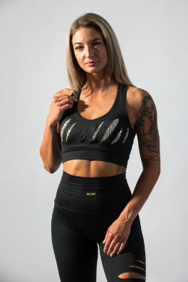 GoldBee Lenka Bra with Sequins Black (Barva Black, Velikost XS)