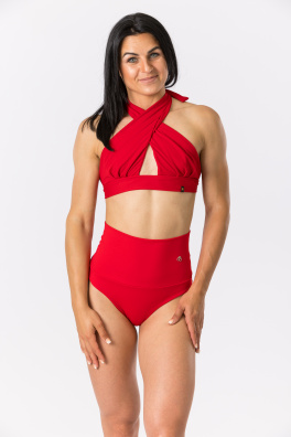 GoldBee Shaping Bikini Bottoms Red (Barva Red, Velikost L)
