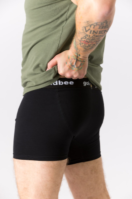 GoldBee Boxer Shorts Logo Black (Barva Black, Velikost L)