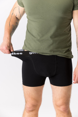 GoldBee Boxer Shorts Logo Black (Barva Black, Velikost L)