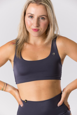 GoldBee Basic Bikini Top Dark Grey (Barva Dark Grey, Velikost L)