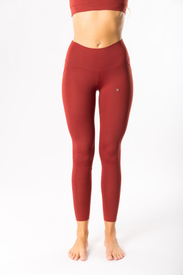 GoldBee Leggings Push-Up Brick Red (Barva brick red, Velikost  L)