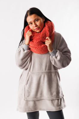 GoldBee Circle Scarf Ice Age Red (Barva Red, Velikost M)