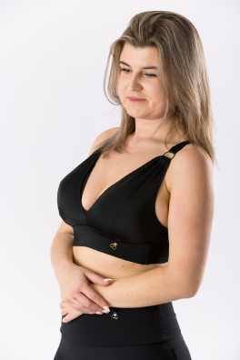 GoldBee Bikini Top for Large Busts Black (Barva Black, Velikost 3XL)