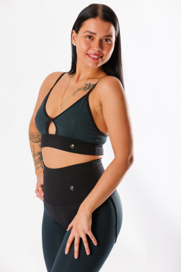 GoldBee Horny Bra Onyx (Barva Onyx, Velikost L)