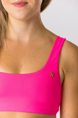 GoldBee Basic Bikini Top Neon Pink (Barva Neon Pink, Velikost L)