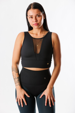 GoldBee Short Top Mesh Black (Barva Black, Velikost L)