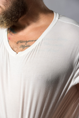 GoldBee Men's T-Shirt Ultra Thin Cream (Barva Cream, Velikost M)