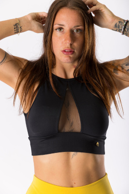 GoldBee Short Top For Tight Neckline Black (Barva Black, Velikost 3XL)