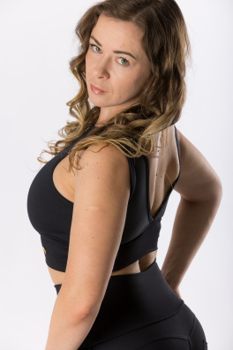 GoldBee Short Top For Tight Neckline Black (Barva Black, Velikost 3XL)