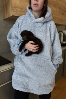 GoldBee Hoodie Ice Age Snow Blue (Barva Blue, Velikost M)