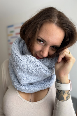 GoldBee Circle Scarf Ice Age Snow (Velikost M)