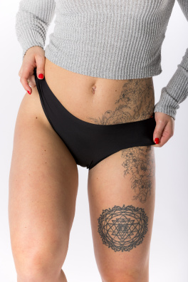 GoldBee Invisible Panties Black (Barva Black, Velikost 3XL)
