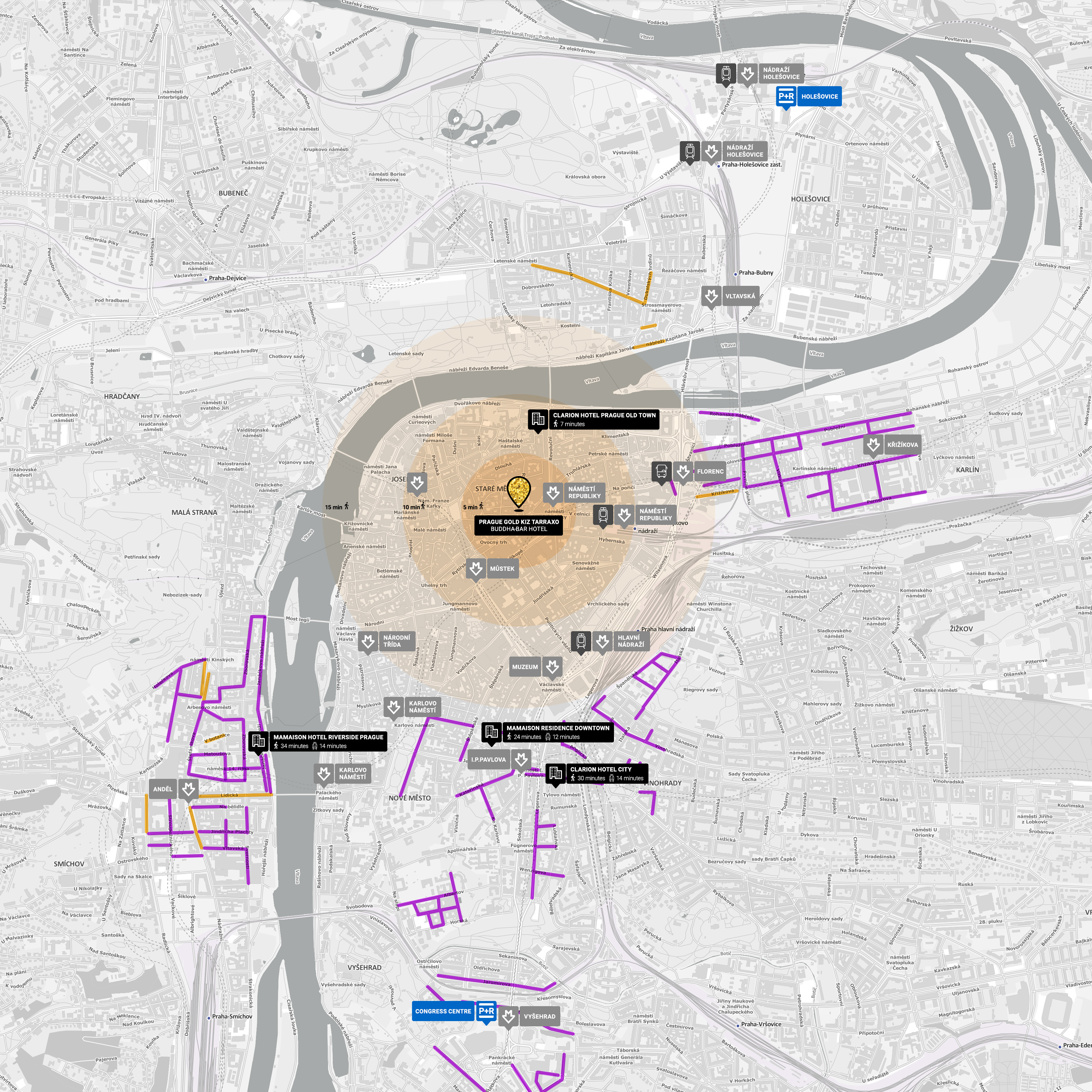 GoldKiz-parking-mapa