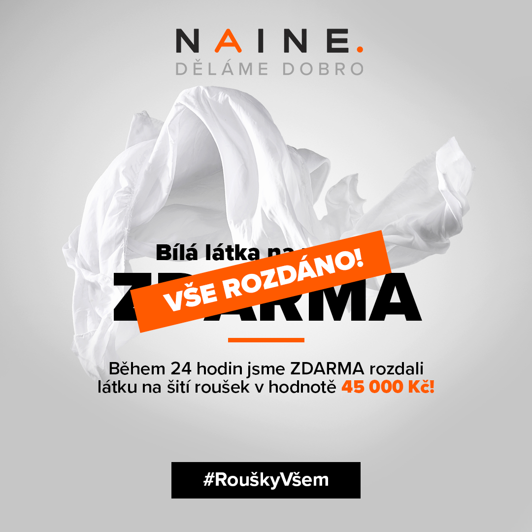 Látka na roušky za doby covidu
