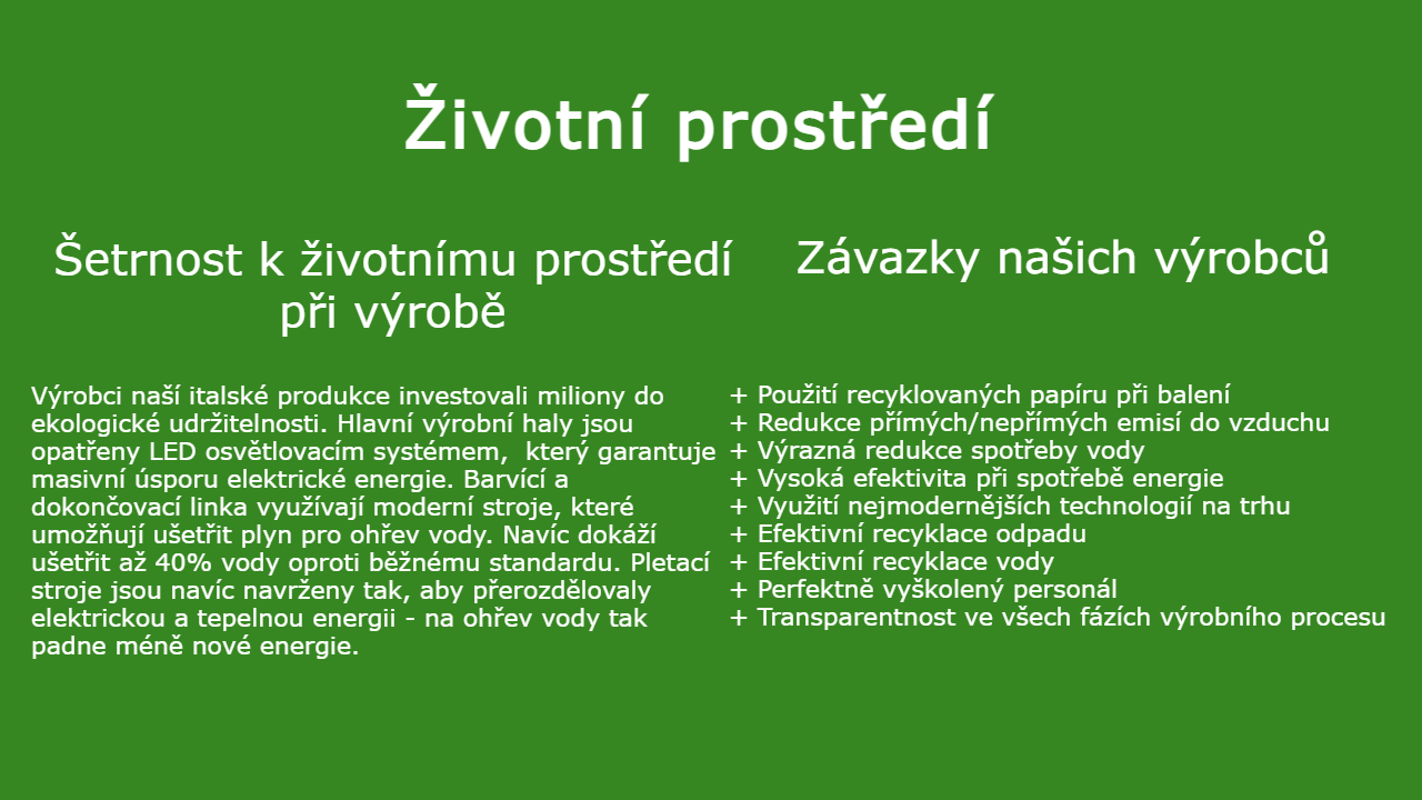 Šetrnost k životnímu prostředí při výrobě a naše závarky