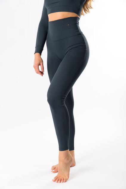 GoldBee Legíny Stahovací Pas Lycra Onyx
