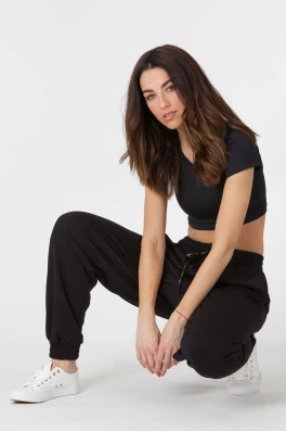 GoldBee Tepláky BeComfy Black (Barva Black, Velikost L)