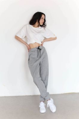 GoldBee Tepláky BeComfy Grey (Barva Grey, Velikost L)