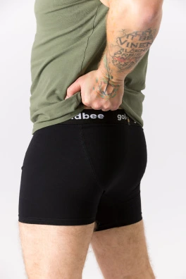 GoldBee Boxerky Logo Black (Barva Black, Velikost L)