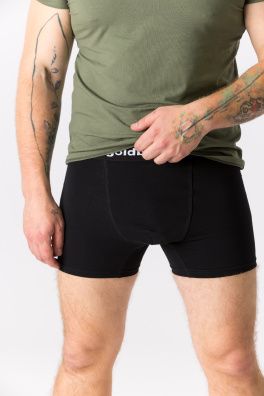 GoldBee Boxerky Logo Black (Barva Black, Velikost L)
