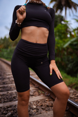 GoldBee Kraťásky Knee Black (Barva Black, Velikost L)