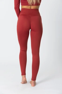 GoldBee Legíny B2 Lycra Brick Red (Barva Brick Red, Velikost L)