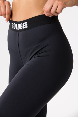 GoldBee Legíny Vertical Black (Barva Black, Velikost L)