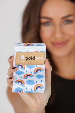GoldBee Posilovací guma BeBooty Rainbow (Barva Rainbow, Velikost M)
